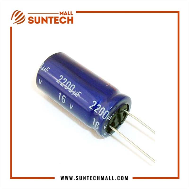 16V 2200uF aluminum electrolytic capacitor 1 16V 2200uF