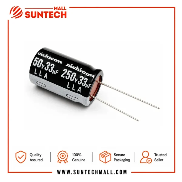 250V 33uF aluminum electrolytic capacitor