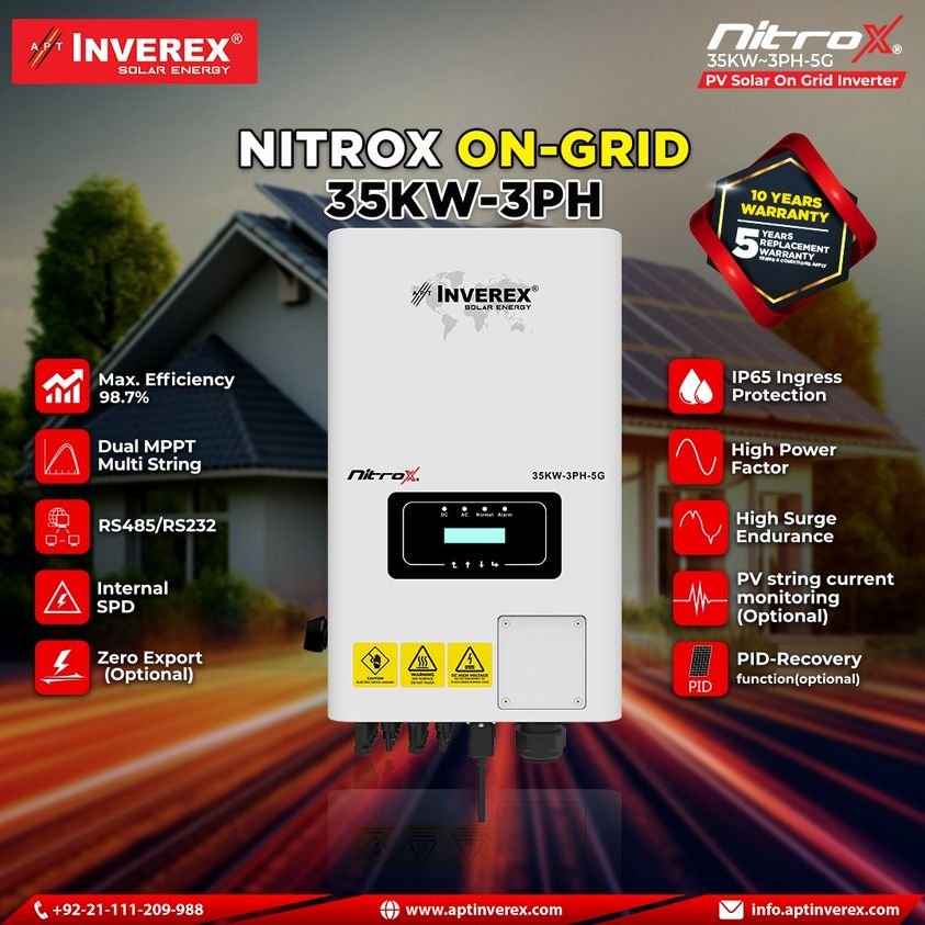 Inverex Nitrox 35KW 3Ph-5G PV On-Gird Solar Inverter 1 Inverex Nitrox 35KW