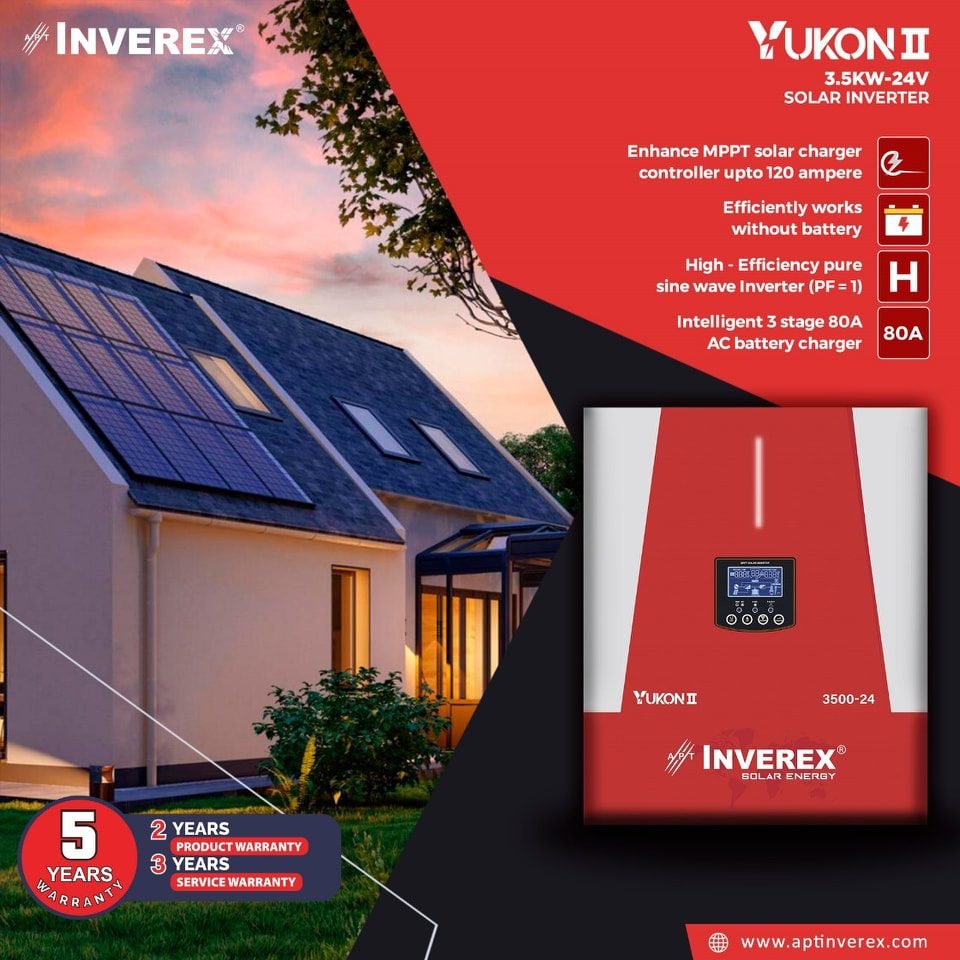 inverex yukon II 3500w - 24v Solar inverter 1 inverex yukon II 3500w