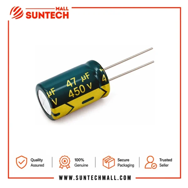 450V 47uF aluminum electrolytic capacitor