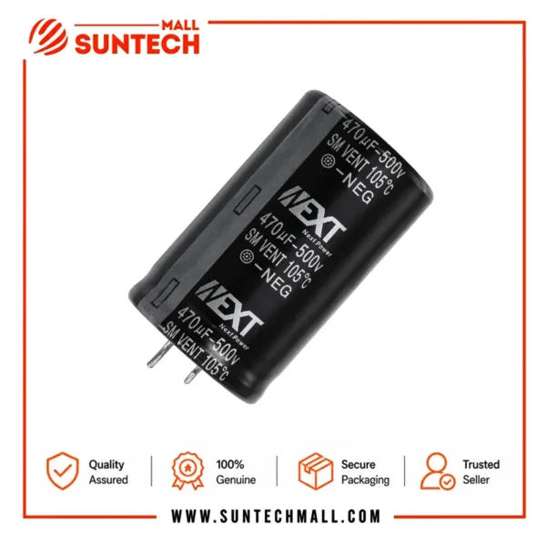 500V 470uF aluminum electrolytic capacitor