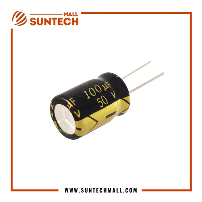 50V 100uF aluminum electrolytic capacitor 1 50V 100uF