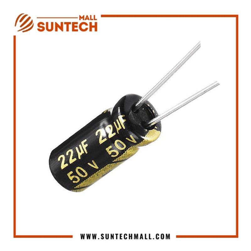 50V 22uF aluminum electrolytic capacitor 1 50V 22uF