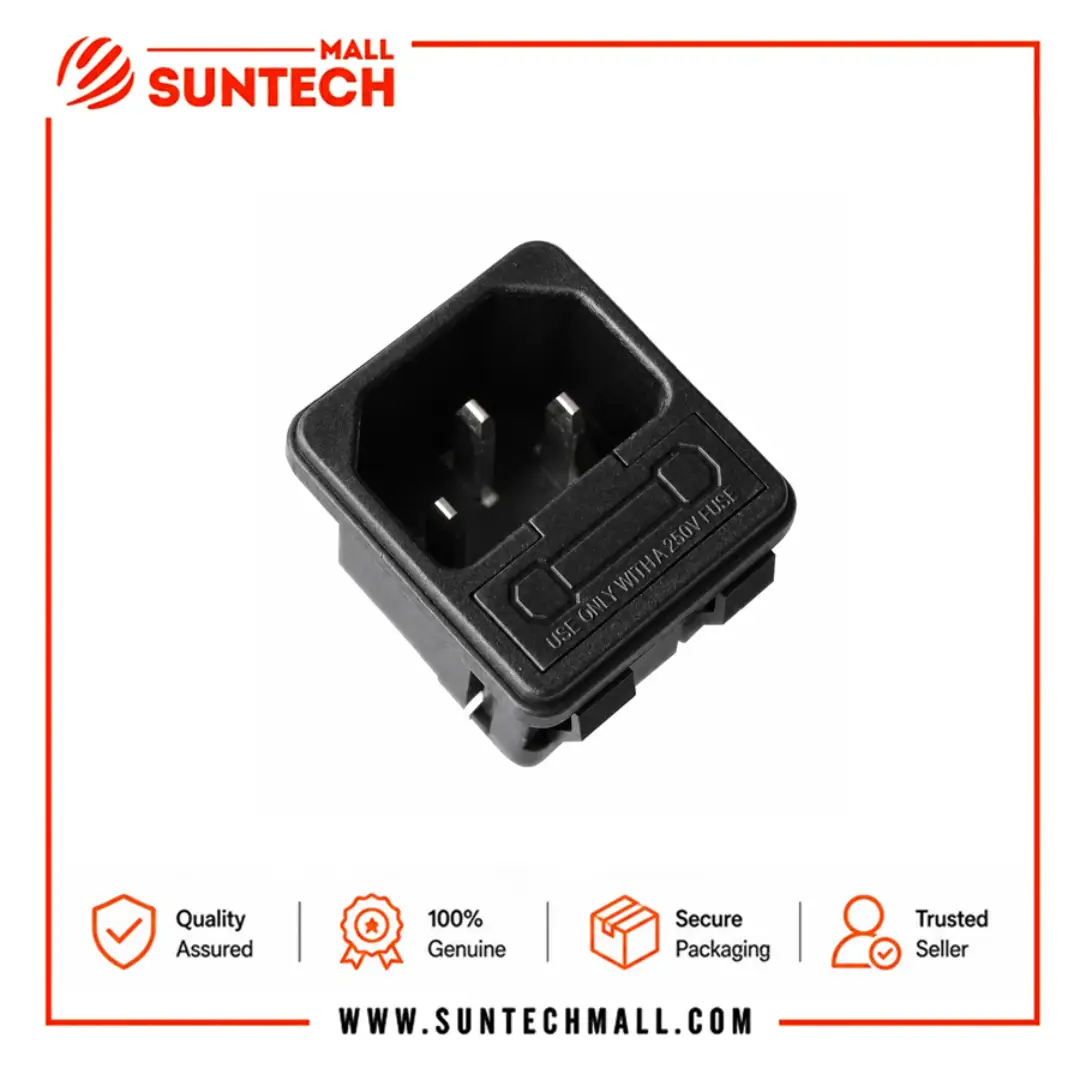 POWER SOCKET WITH FUSE HOLDERS FOR UPS 1 POWER SOCKET WITH FUSE HOLDERS FOR UPS