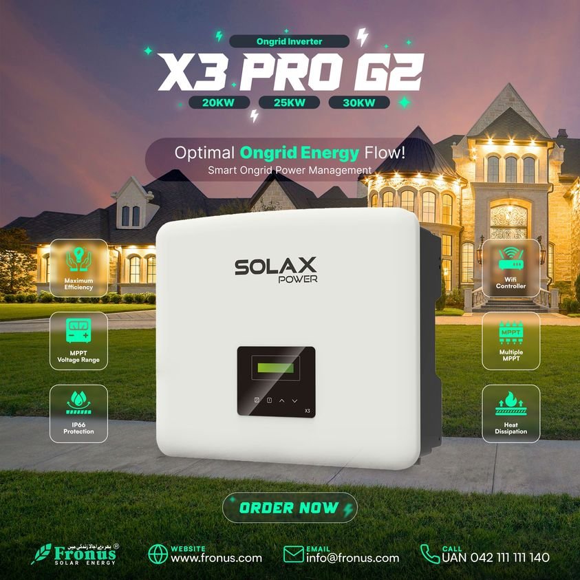 Solax power 20KW X3 PRO G2 3Ph On-Grid Solar Inverter 1 Solax power 20KW