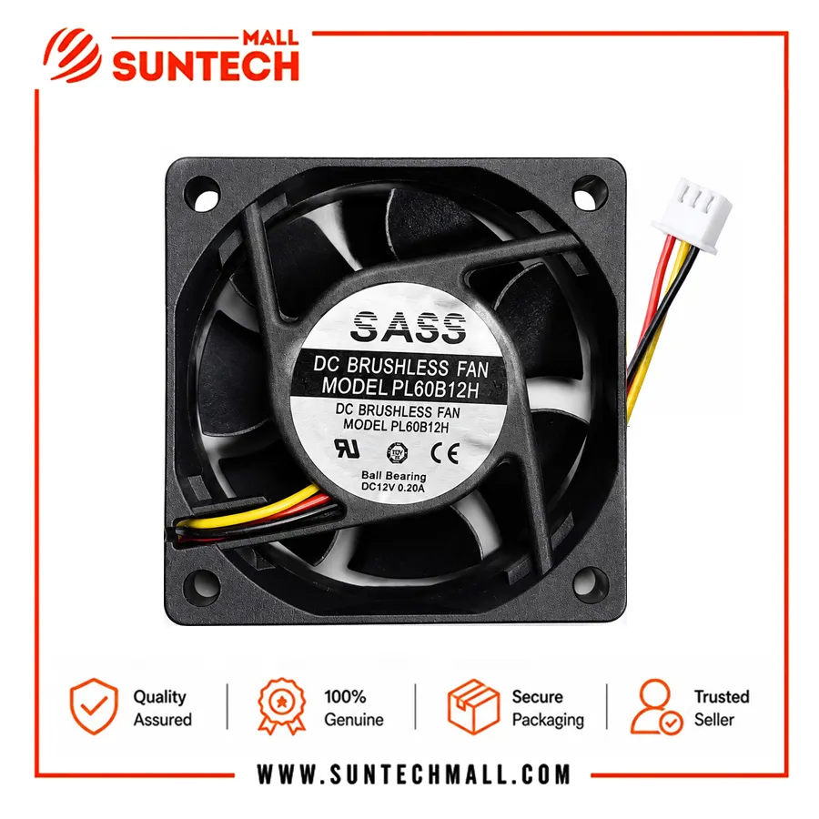 Sass PL60B12H 0.2A 3Line 12 Volt Dc Fan 1 Sass PL60B12H 0.2A 3Line 12 Volt Dc Fan