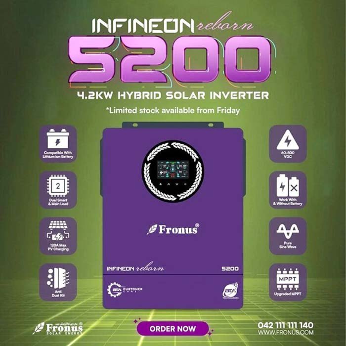 Fronus pv 5200 Infineon reborn solar inverter 1 Fronus pv 5200