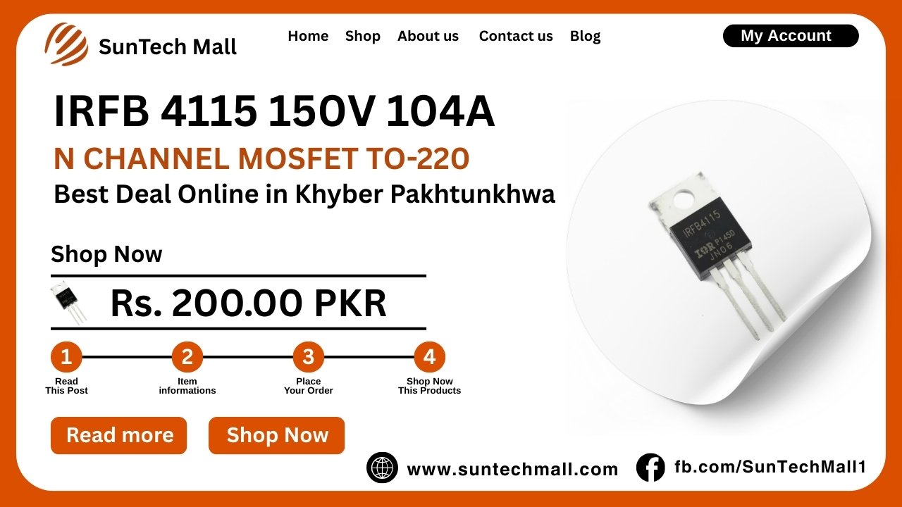 IRFB 4115 150V 104A N CHANNEL MOSFET Price and use 2 IRFB 4115