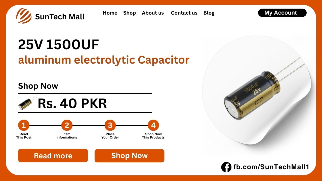 25V 1500UF Aluminum Electrolytic Capacitor