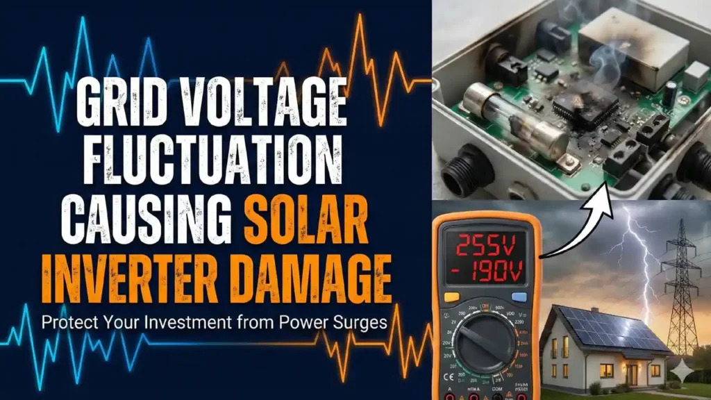 Grid Voltage Fluctuation Is Damaging Solar Inverters in Pakistan – Users Often Miss the Real Cause 2 grid voltage fluctuation solar inverter Pakistan