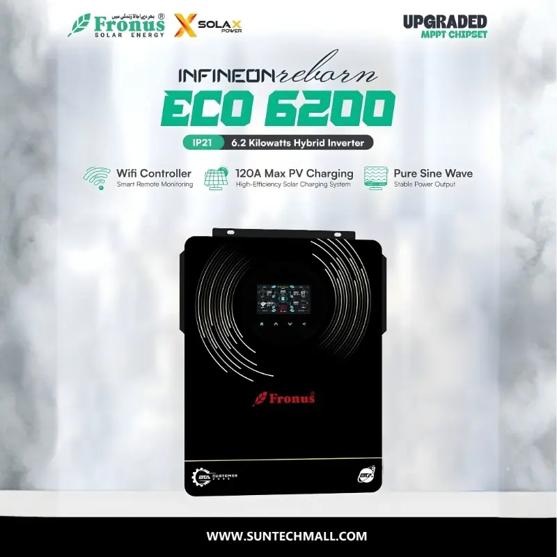 Fronus INFINEON Reborn ECO 6200 48V Hybrid Inverter 1 Fronus INFINEON Reborn ECO 6200 48V Hybrid Inverter