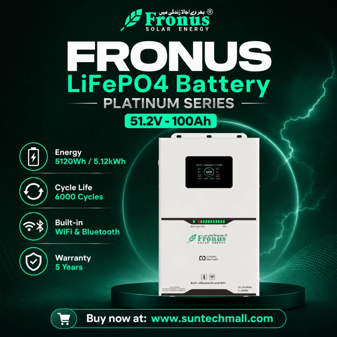 Fronus LifePo4 Platinum series 5KWH 100A battery bank 1 Fronus LifePo4 Platinum series 5KWH 100A battery bank
