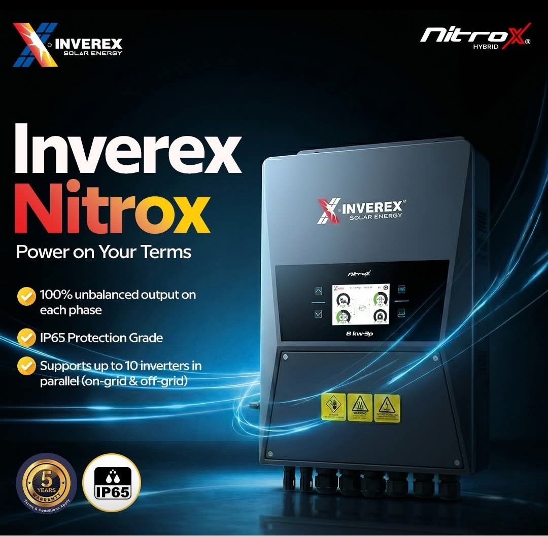 Inverex Nitrox 10KW 48V Solar inverter (Single phase) 1 Inverex Nitrox 10KW 48V Solar inverter (Single phase)